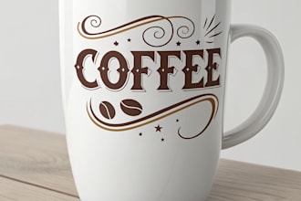 create an logo or design on a mug