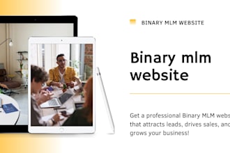 launch your binary MLM empire  pro website setup and optimization