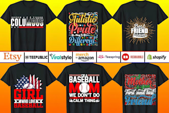 do custom typography minimalist t shirt or graphics t shirt design