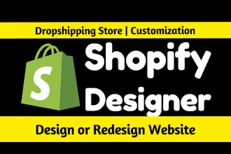 create shopify dropshipping store, shopify website, shopify ecommerce website