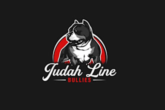 design start up american bully breeder logo
