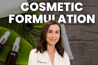 formulate organic vegan cosmetic formula, beauty products and skincare
