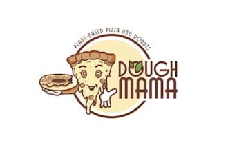 design dough mama creative plant based logo