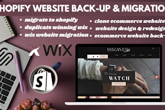 migrate wix woocommerce squarespace to shopify  website migration to shopify