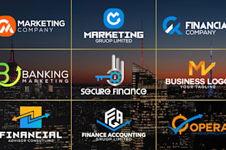 do modern accounting, financial and business consulting logo