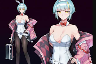 create anime vrchat avatar, nsfw model,furry avatar,live2d vtuber, vrc character