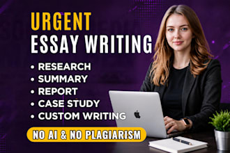 do urgent essay writing as an essay writer
