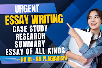 do urgent essay writing as an essay writer