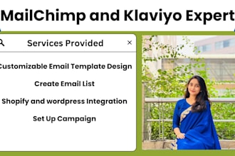 design professional email templates in mailchimp and klaviyo