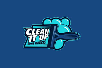 design shiny branding cleaning business logo