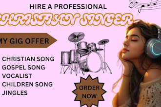 be your gospel singer, christian soulful songwriter worship jingles song