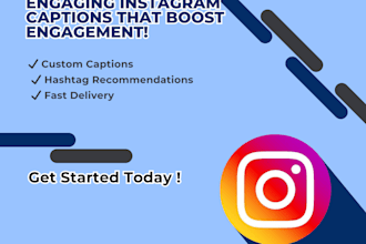 write engaging instagram captions and social media content