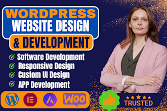 design wordpress,shopify,PHP laravel and business website development