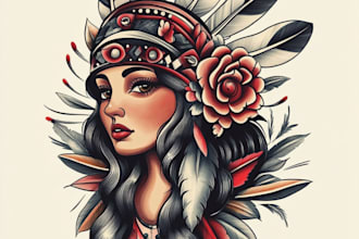 crafting uniqueamerican traditional tattoo designs for you