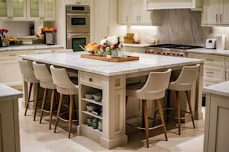 design 3d kitchen interior design, biophilic design, 3d pool design and patio