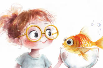 create watercolor children story book illustration, children book illustration