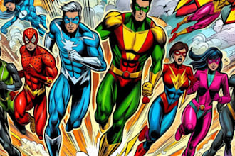 draw your comic book and cover page design arts