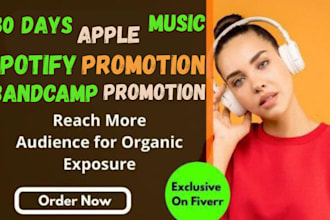 do apple music spotify music track album promotion bandcamp music promotion