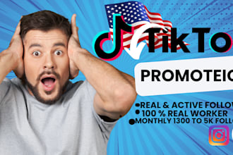 grow and promote organic tiktok account with organic tiktok account promotion
