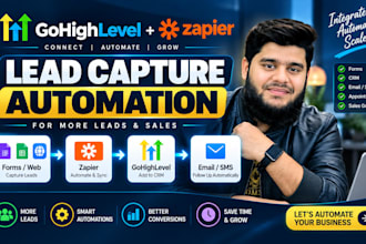 connect lead sources to gohighlevel email workflows using zapier
