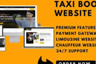 design taxi booking chauffeur website taxi website limousine website