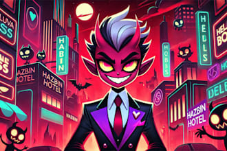 do your oc character from hazbin hotel and helluva boss