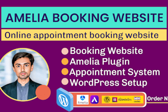 set up amelia booking plugin, build a professional appointment booking website