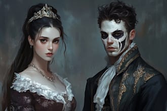 create images for characters in horror and dark fantasy