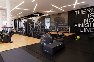 do stunning 3d design for 3d gym, fitness centre and renovation
