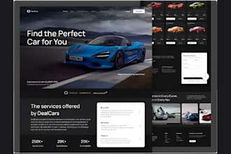 design car detailing website, car rental website, car wash website auto repair
