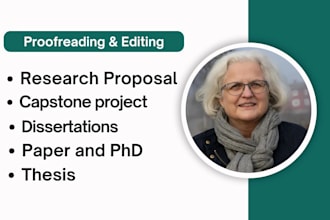 edit dissertations, capstone project, thesis, research proposal, paper and phd