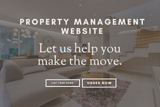build property management website, vacation rental with booking, wix, wordpress