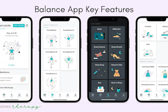 develop custom mobile meditation app, head space app, rest app, relaxation app