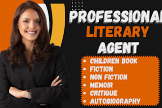 find best literary agent for children book fiction non fiction memoir self help