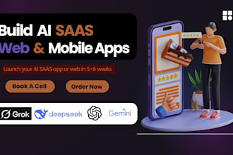 develop custom ai saas, chatbot, and web applications for businesses