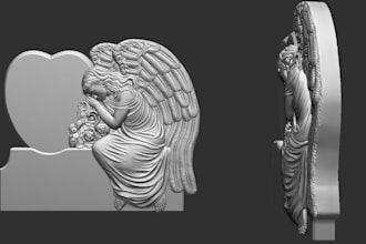 printable 3d bas relief model 3d coin model medallion sculpting jewelry design
