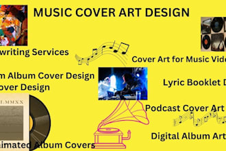 draw cover art, cartoon album illustration, hiphop rap music, ep, spotify canvas
