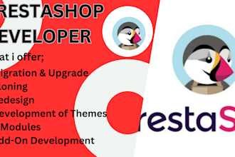 migrate, upgrade,clone, redesign, develop prestashop store, theme, module, addon