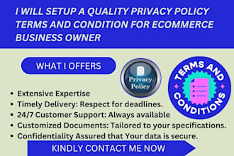 write terms and conditions privacy policy disclaimer gdpr ccpa for website