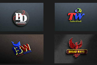 create abstract and 3d logo for your brands