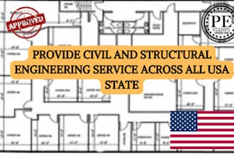 licensed architect, structural engineering pe stamp in california, texas, ohio