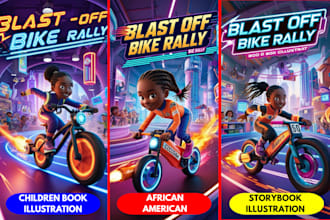 draw colorful illustration for children storybook and children book illustration