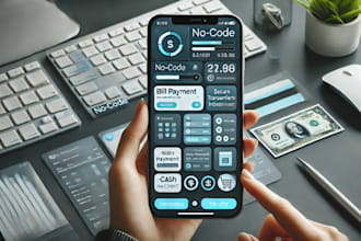 build a secure bill payment, cash, or investment app with no code and figma UI