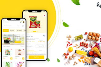 develop mobile online grocery shop grocery app, delivery app online super market