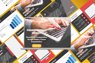 create investor pitch deck, corporate presentation, google slides for businesses