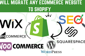 migrate wordpress wix to shopify copy clone woocommerce bigcommerce squarespace