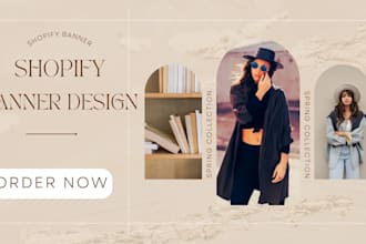 design a captivating and visual appealing banner design for your store and brand