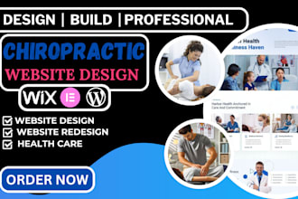 design chiropractic website, chiropractic care treatment website wordpress