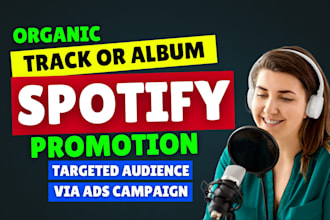 do organic spotify album promotion, spotify music track promotion