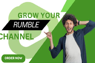 assist you with your rumble promotion to gain rumble followers and real views